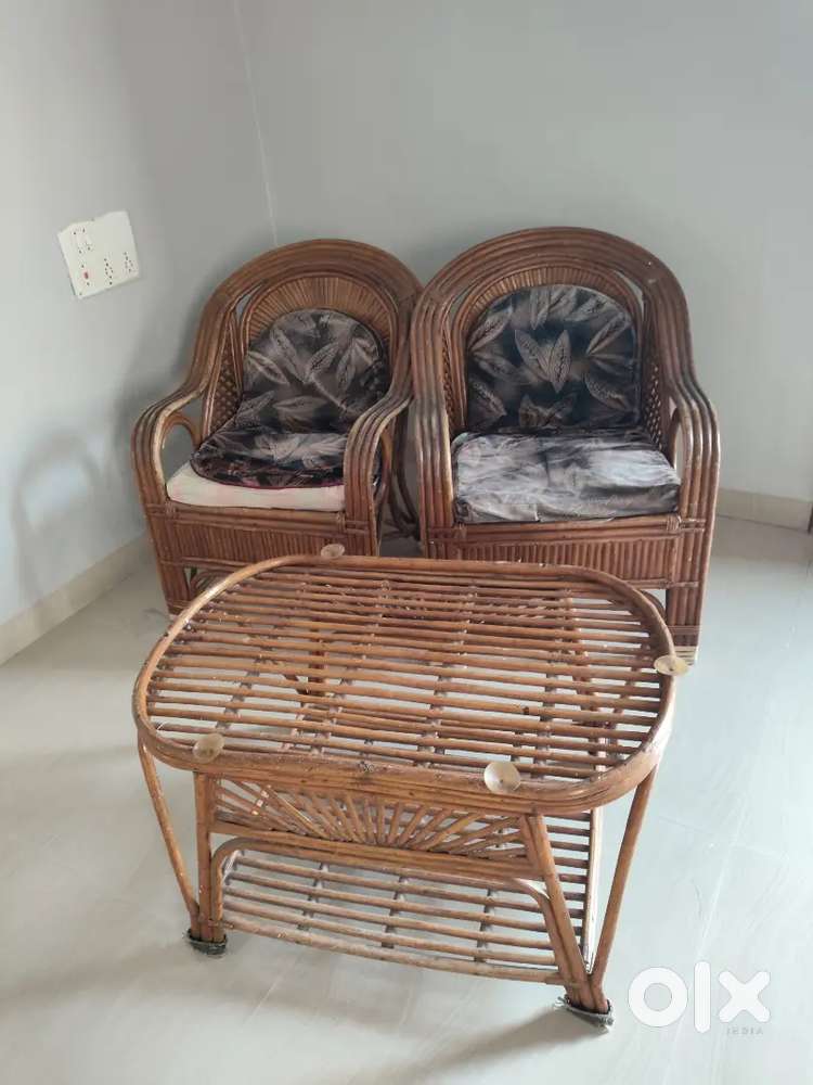 2 chairs and a table