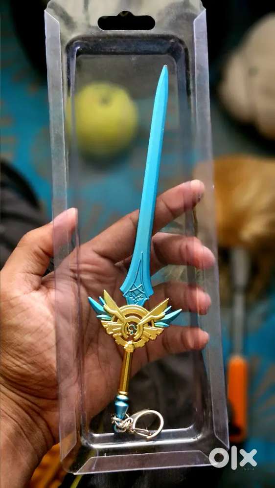 Genshin Impact Skyward Blade Sword Metal Keychain (Collectible)