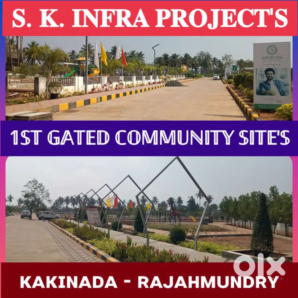 KAKINADA BEST GATED COMMUNITY SITES/HOUSES FOR SALE @ ACHAMPET JN