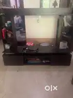 Sony smart LED TV 32” with built in Wi-Fi along with wooden TV unit
