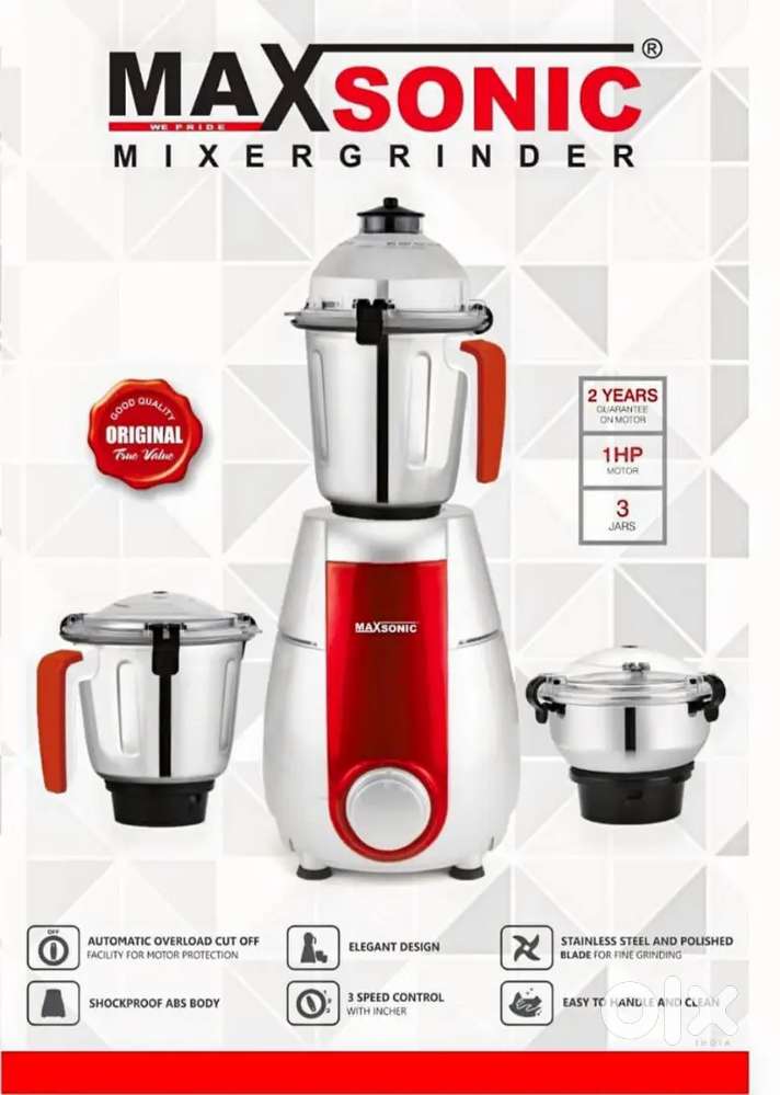 Max Sonic Mixer Grinder