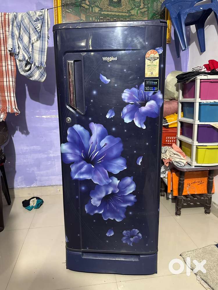 4 star whirlpool one door purple colur fridge