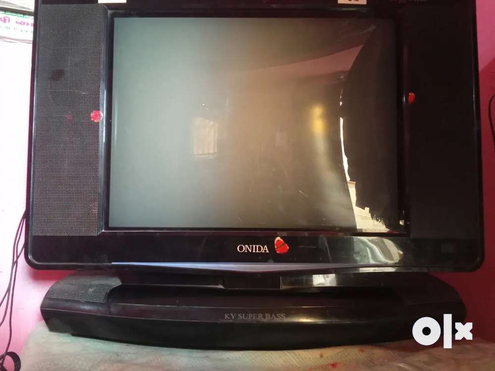 Tv onida flat +audio system with subwoofer and tower speaker