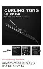 ikonic professional hair curler curling tong