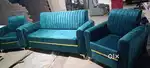 Brand new Lines sofa with velvet fabric