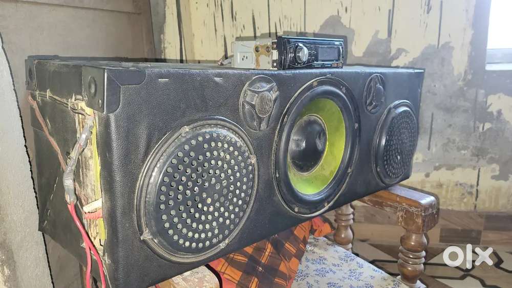 1bass 2 woffer  Panasonic amplifier with amp