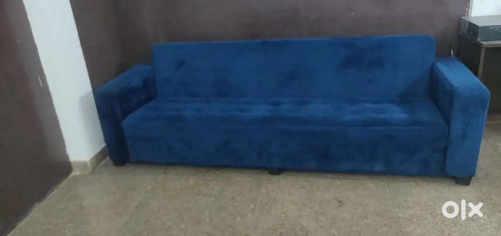 5 Seater Sofa, Iron Rack, Wooden Partition
