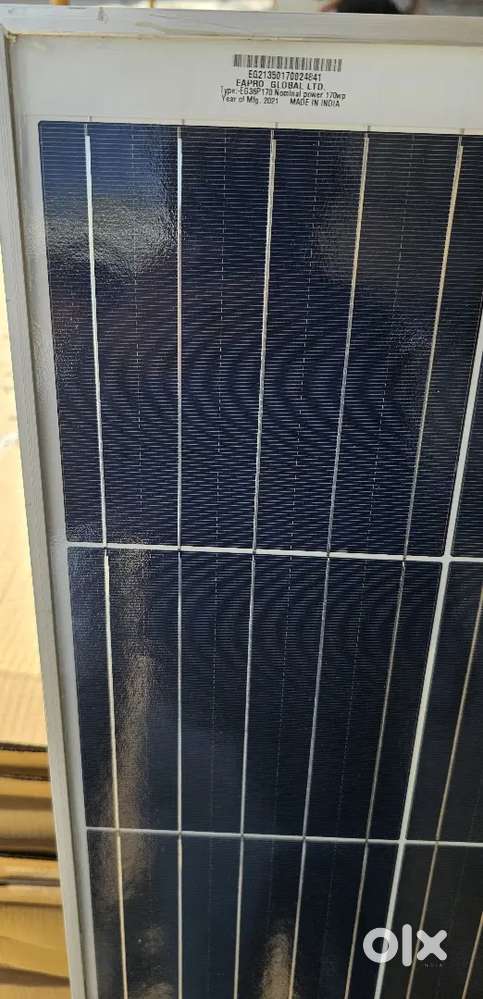 140 Nos 170 watts - 12 volts New unused modules box packed available