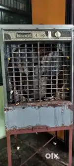 बड़ा लोहे का कूलर हैवी स्टैंड के साथ