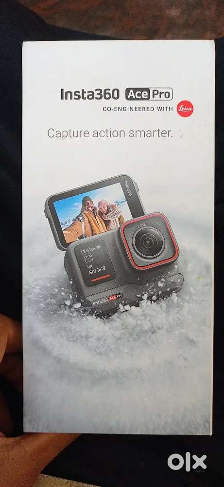 Insta360 ace pro with mic adapter and all mounts