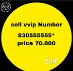 selll vvip number origniol price 2lack  sell 90.000