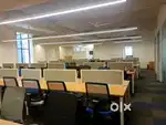 4 cabin's with 120 Workstation's fully furnished office space for rent