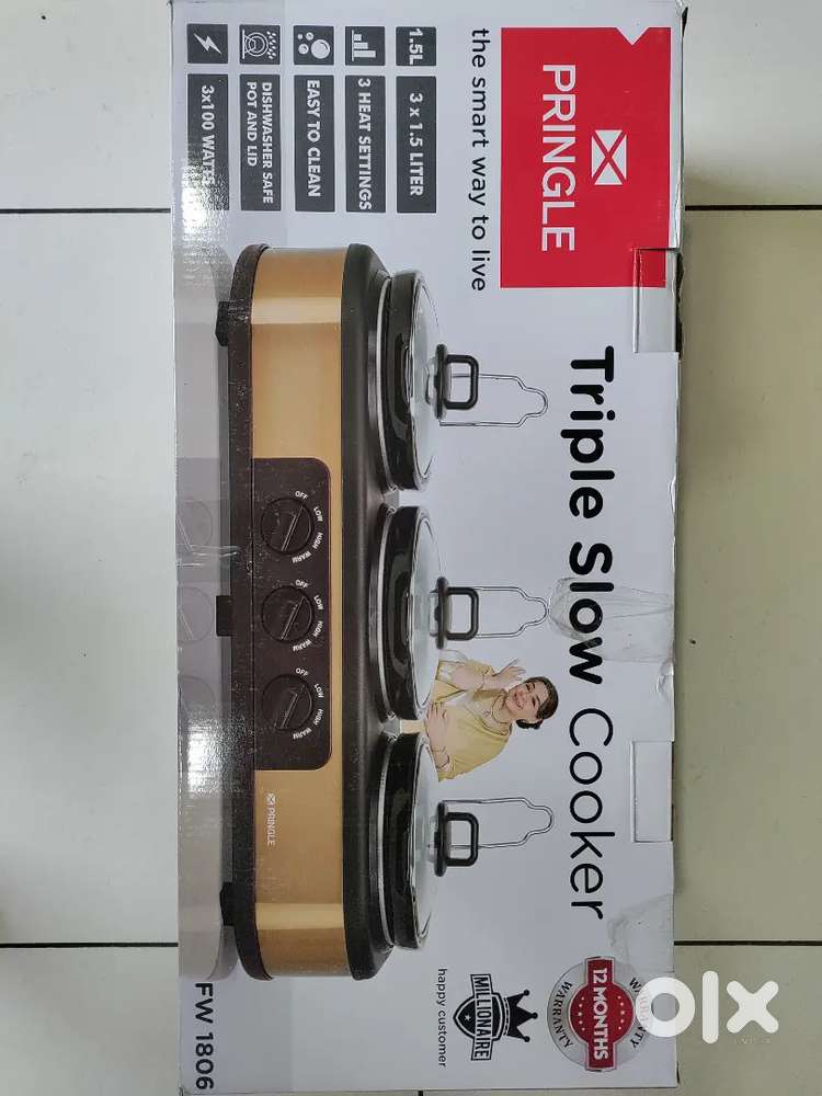 Triple Slow Electric Cooker