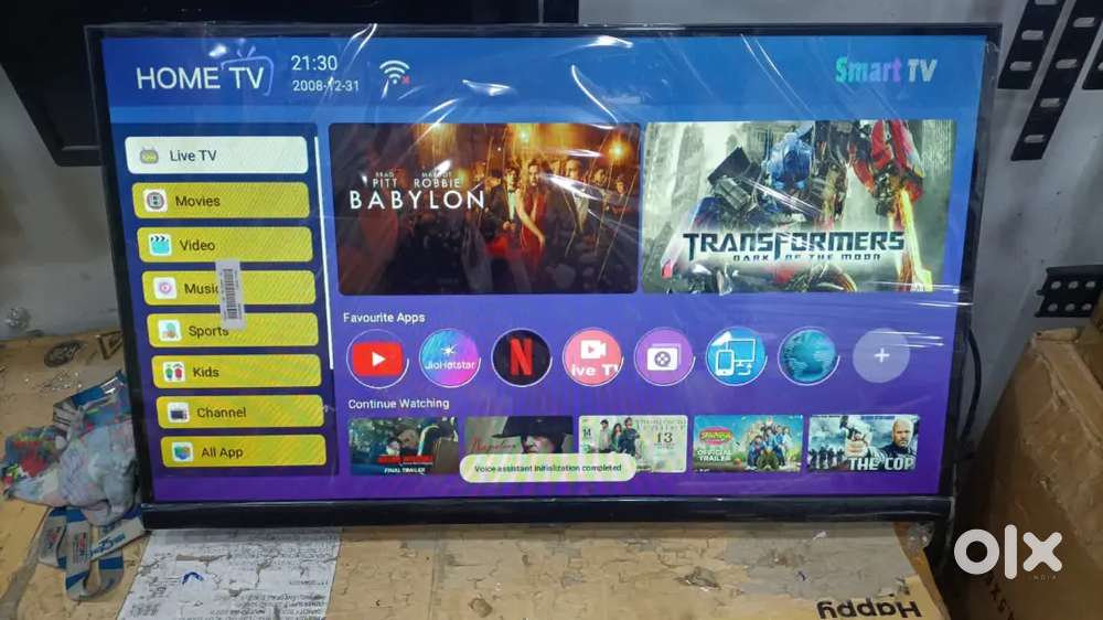 40 inch smart android led tv with 600 live channel free voice remote