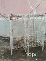 1 Pegion metal cage and 3 birds cage and 2 breeding box