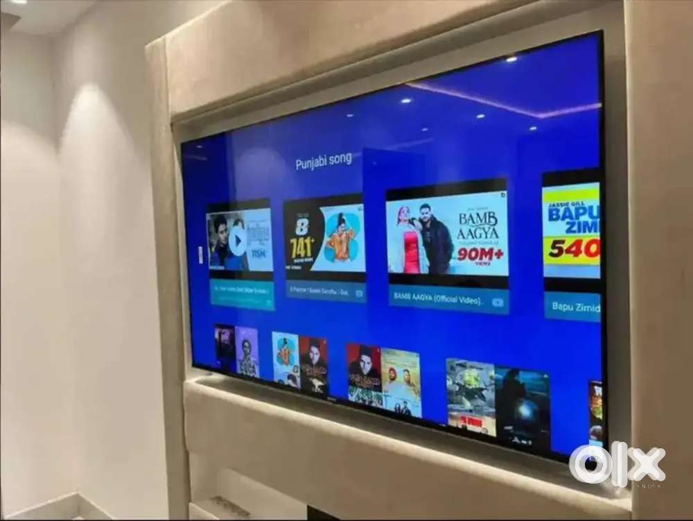 55 INCH SMART LED TV WITH VOICE REMOTE CONTROL IPS DISPLAY FRAME LESS