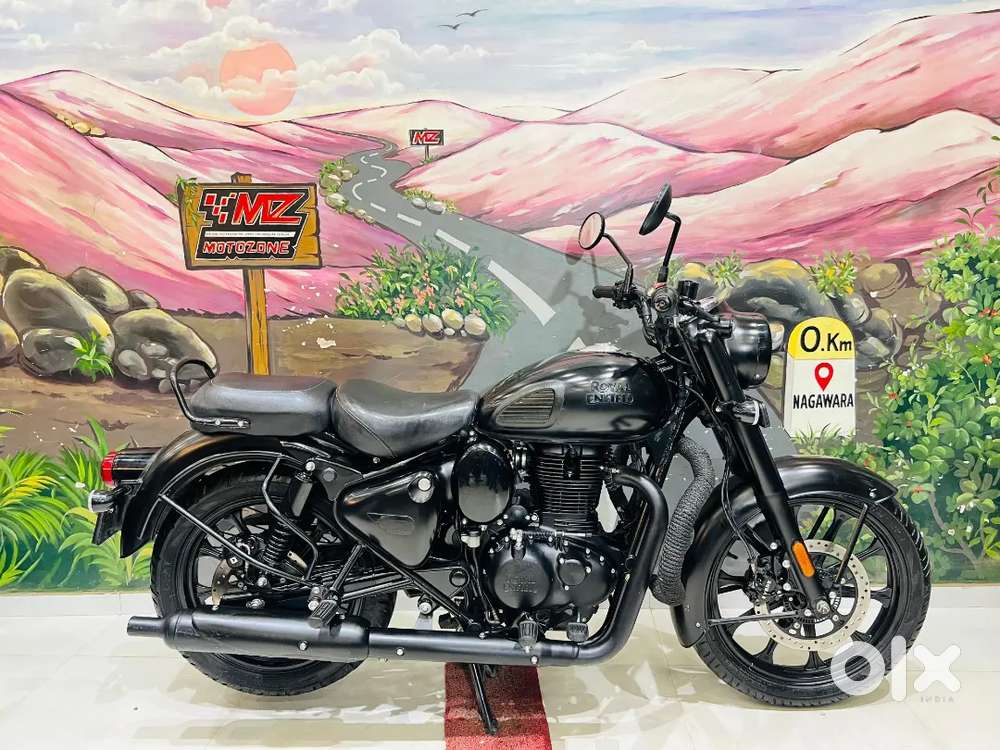 ROYAL ENFIELD REBORN 350CC DUAL DISC DUAL ABS BLACK COLOUR MODEL 2024