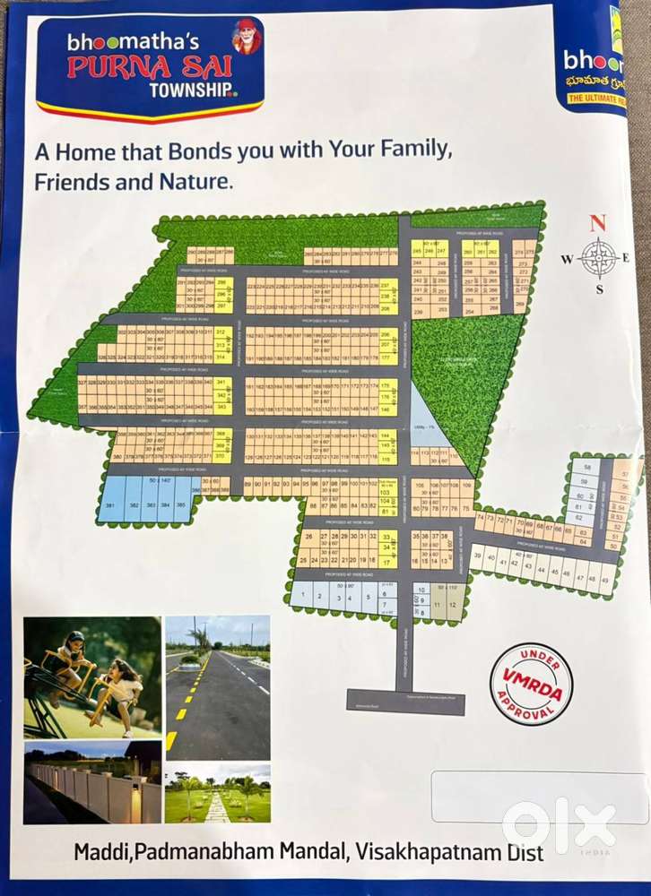 Open plots for sale at near anandapuram Visakhapatnam