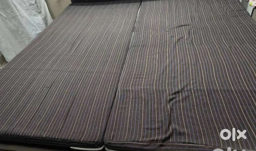 Two gently used Sleepwell soft PU foam mattresses for sale