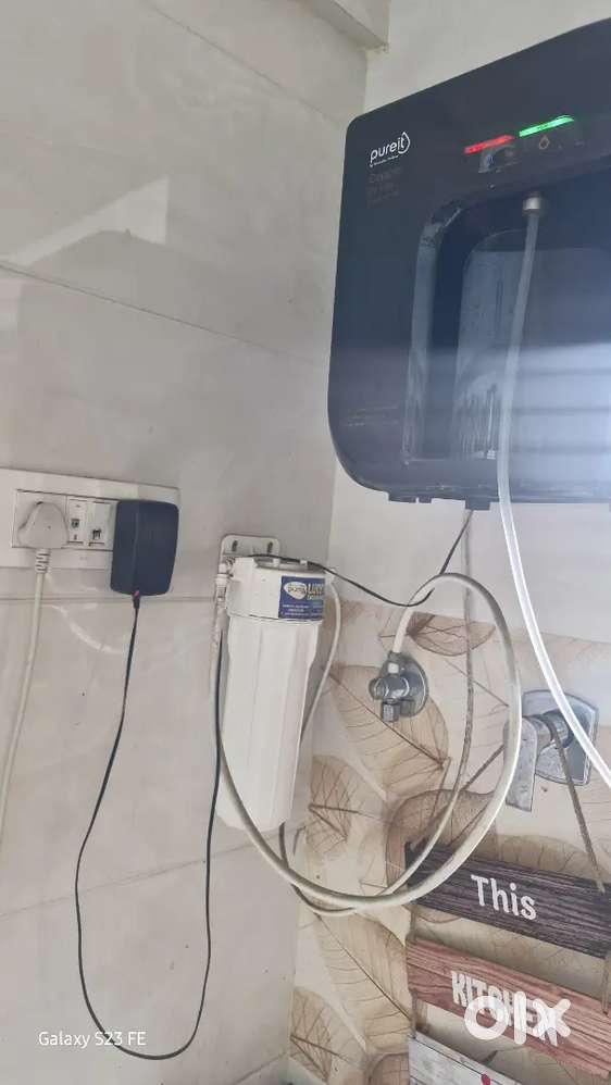 Water filter  with touch screen .