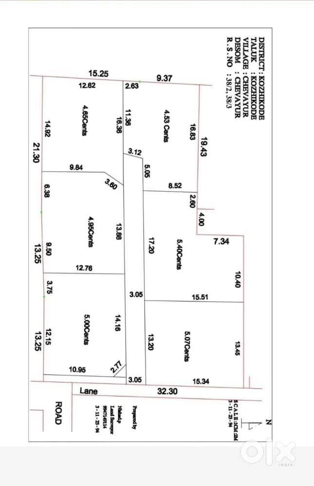 4/5/9cent high potential plots facin wide road sale near chevarambalam