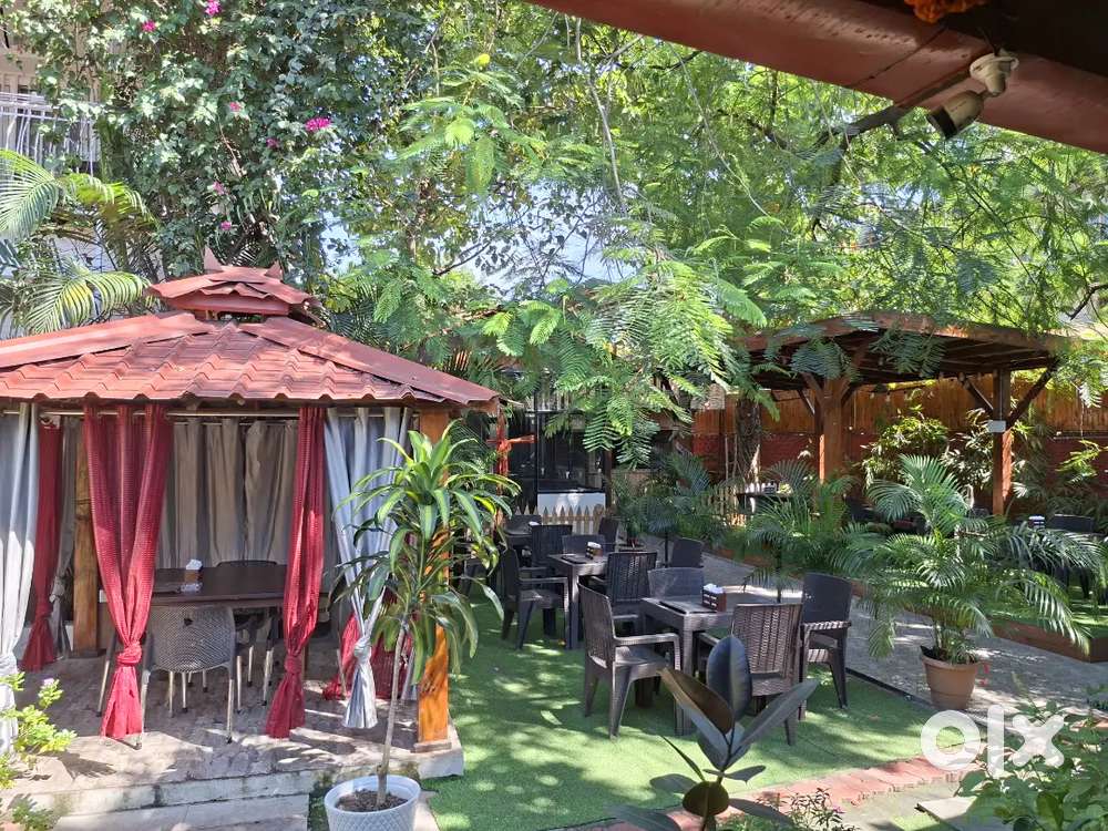 Service boy in a restaurant