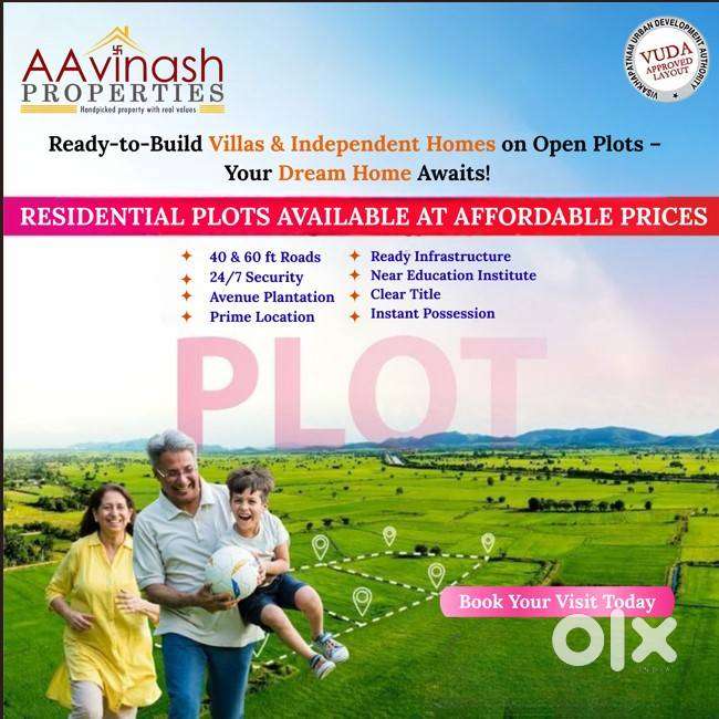 Plot for Sale at Thavallasa – Near Sasi College  VUDA Approved  Read