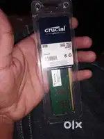 Crucial 8GB DDR4-2666 UDIMM CL19 RAM module. 