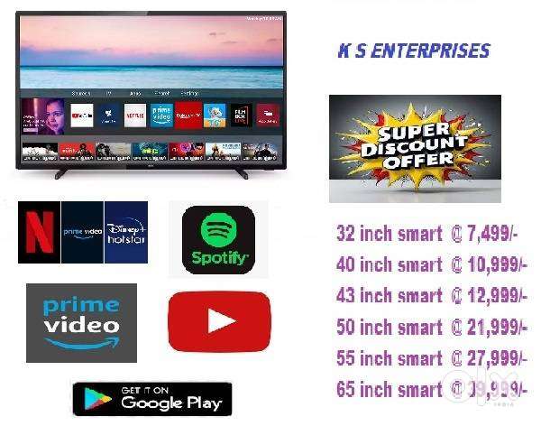 50 inches SMART LED TV, 4KHD ONLY @ 21,999 /-