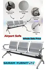 Sairam Furniture new 3 Seater airport sofa office and garden purpose