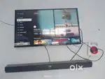 Infinix tv 32 inch and boat sound bar