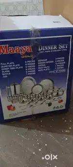 Dinner set steel 51 pc heavy