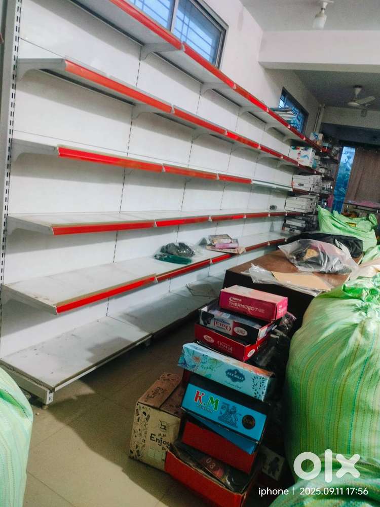 grocery and clothes rack