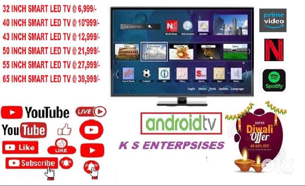 32 INCH SMART LED TV @ 6999/- ONLY