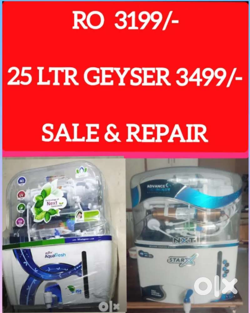 WATER PURIFIER FILTER RO , GEYSER, CHIMNEY, IN HOLE SALE PRICE