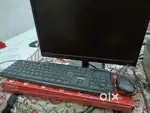 Computer with keyboard and mouse