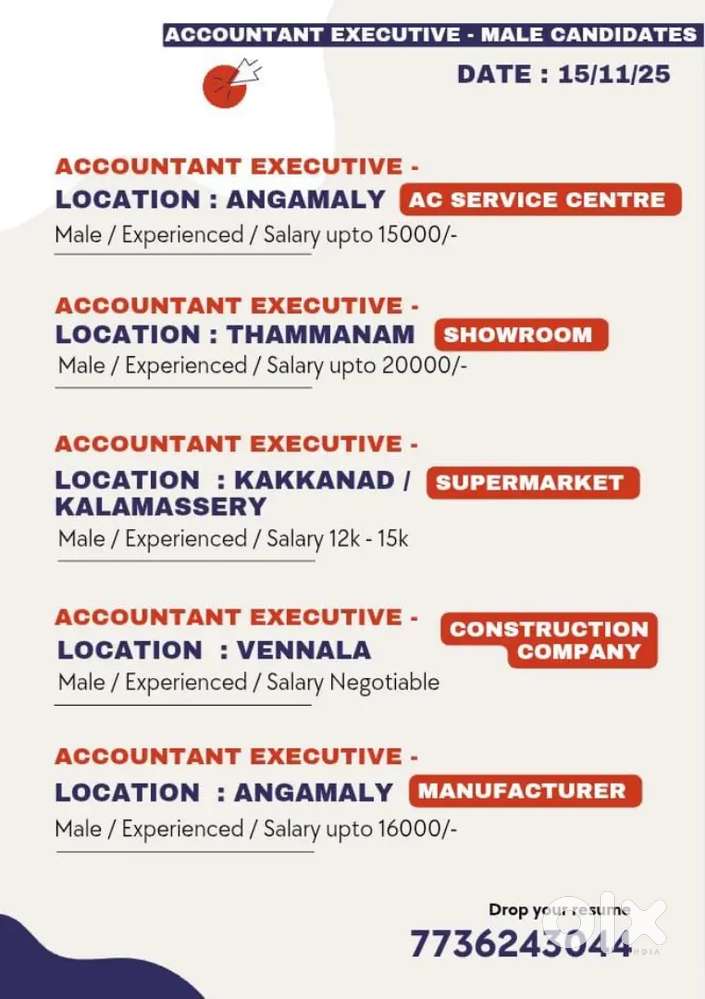 Hiring - Accountant Executive