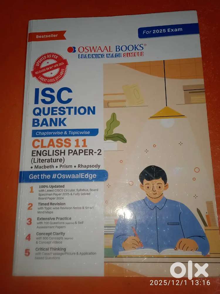 Oswal class 11 English literature Question Bank