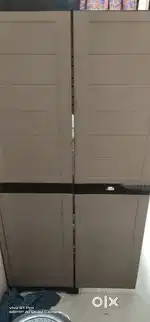 Plastic Children Wardrobe Light Chocolate Colour