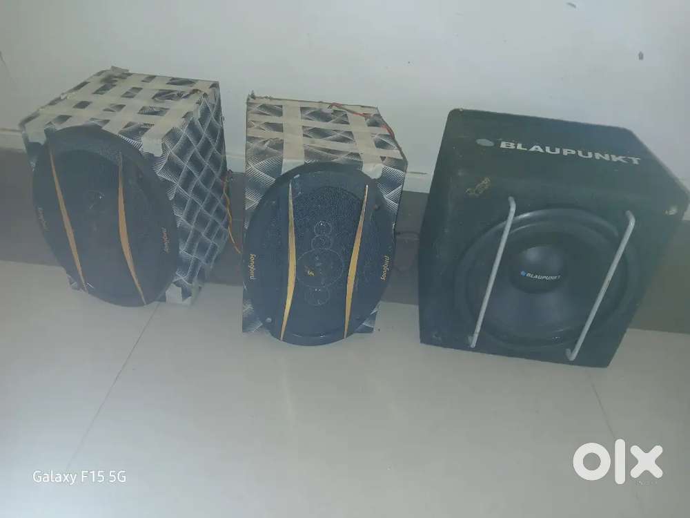 New car speakers 5way 9inch and Branded Subwoofer double coil sale