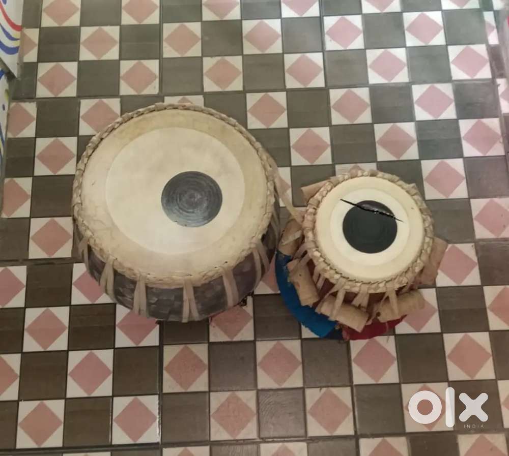 A well condition tabla big is steel body and small tabla wood body