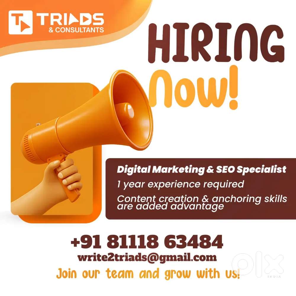 Digital marketer– Urgent Requirement