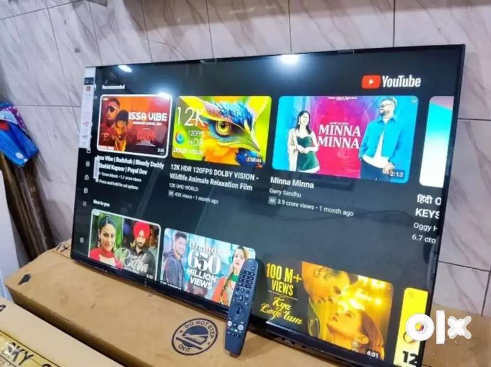 New box pack 52 inch 4k UHD SMART ANDROID LED TV Just Rs19500 wrnty