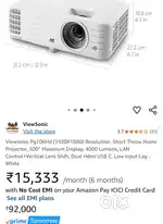 Projector FullHD (like 2k) - Short throw, ViewSonic p706HD 4000 Lumens