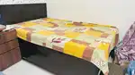 Single bed+ mattress + cabinet+ seat