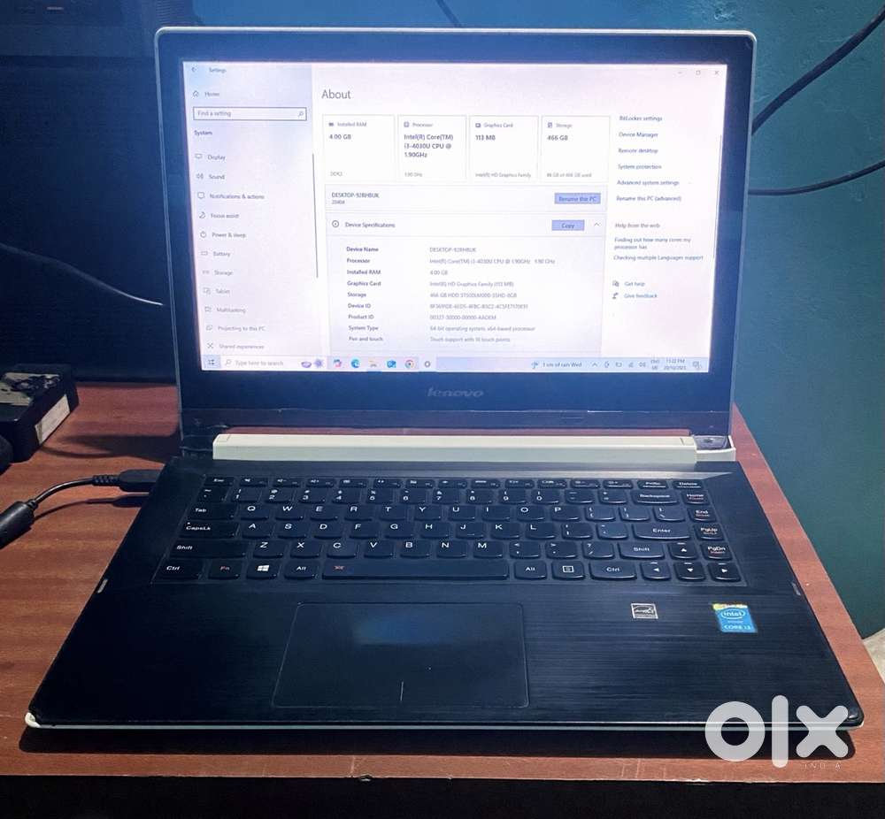 Lenovo Laptop (Touch Screen)