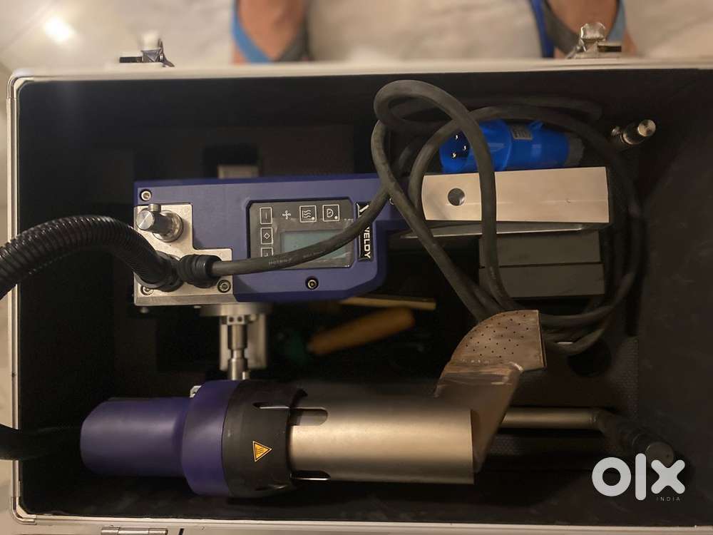 Hot air plastic tarpalin welding machine