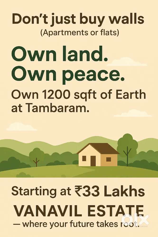 Chennai South On-Road Premium CMDA & RERA approved PlotsJust₹2795Sqft