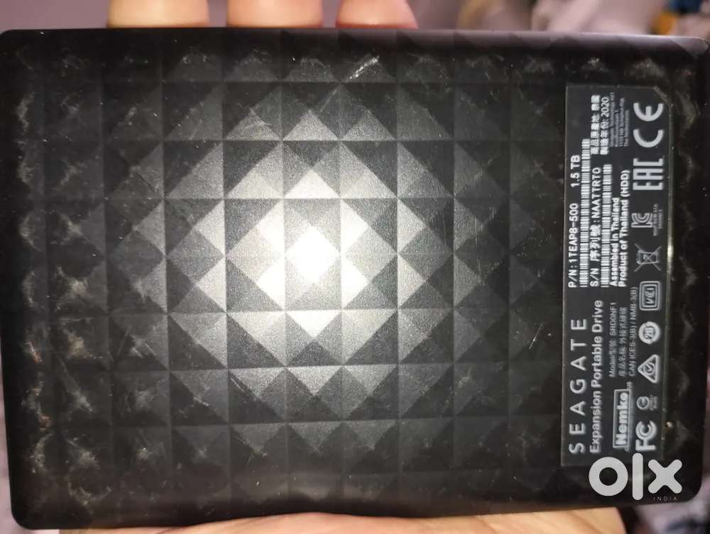 3 TB external hard disk (1.5 + 1.5 )