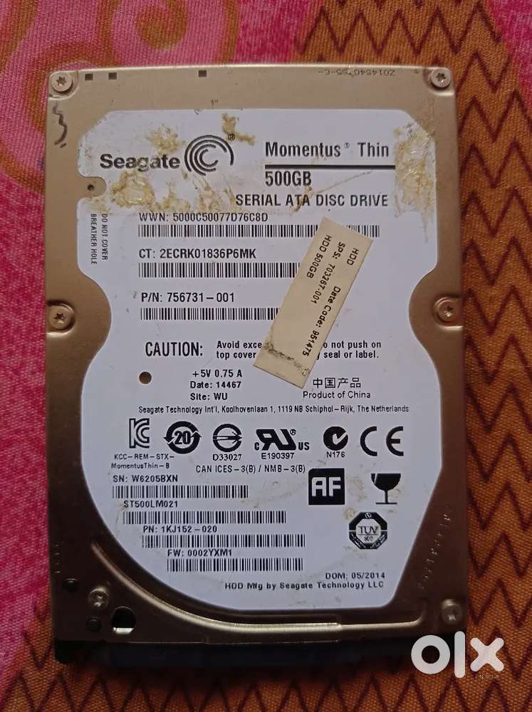 Hard disk 512gb thin